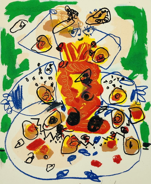 Kees Salentijn - Screen printing - Colorful Person