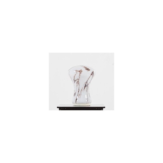 Image 1 of Vintage Opaline mushroom table lamp by Ivan Jakes for Osvetlovcici Sklo, 1970s 