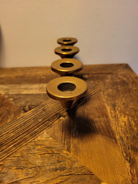 Image 1 of Heart candlestick bronze