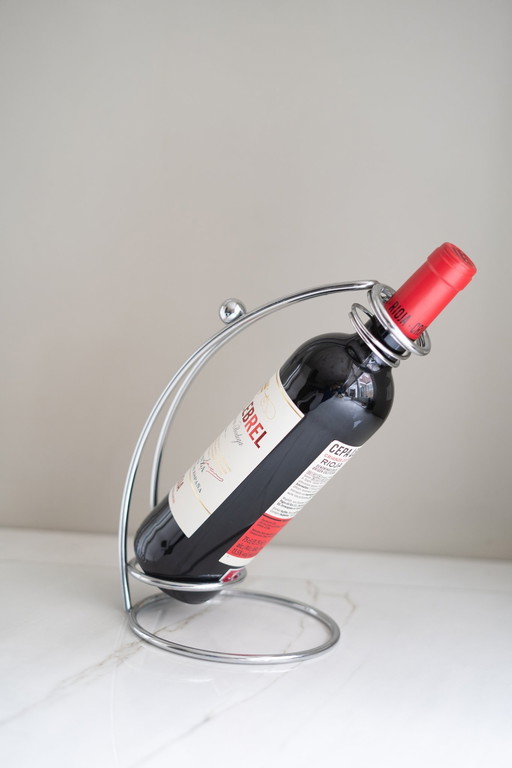 Chrome Wine Bottle Holder