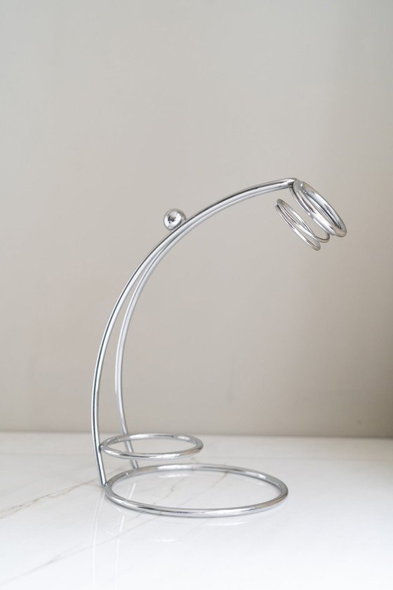 Image 1 of Chrome Wine Bottle Holder