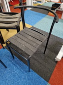 6x Baleri Italian Cafe Chairs by Philippe Starck refurbishment (chaises de café italiennes Baleri par Philippe Starck)
