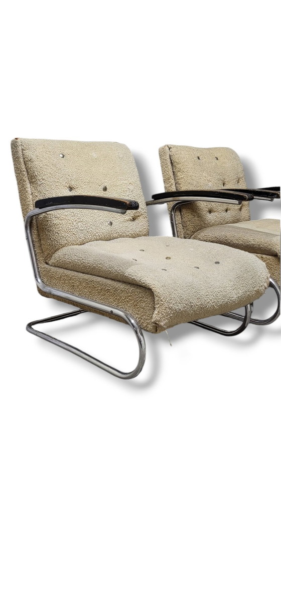 Image 1 of Thonet Tube Chairs My Home Bas Van Pelt Model 411 Bauhaus Style