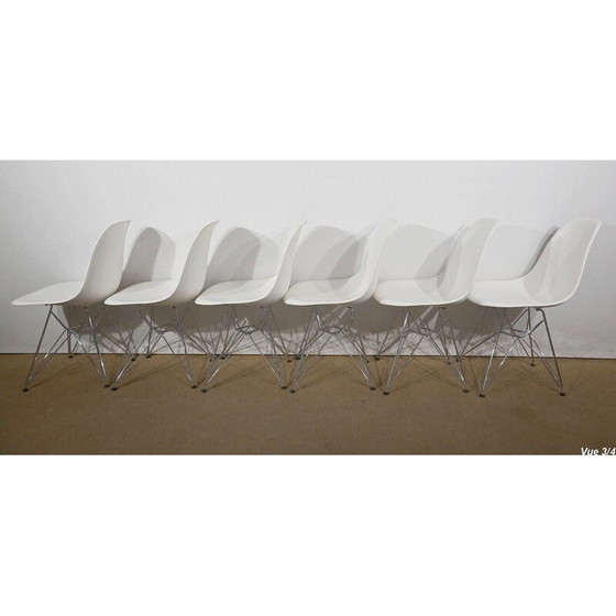 Image 1 of Set of 6 vintage Dsr chairs in chrome and chrome steel by Ray and Charles Eames for Vitra, 1960s