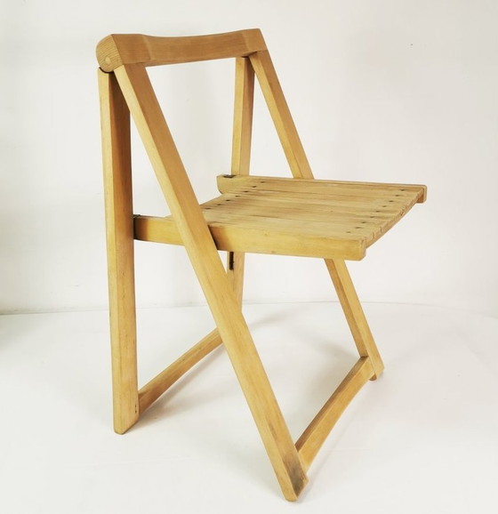 Image 1 of Designer Folding Chair, Bazzani, Designed By Aldo Jacober, Italy 1960S