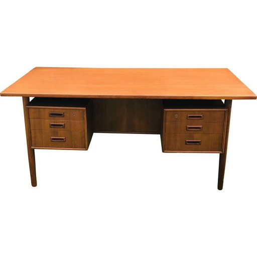 Dansk Mobel teak vintage desk, 1970s