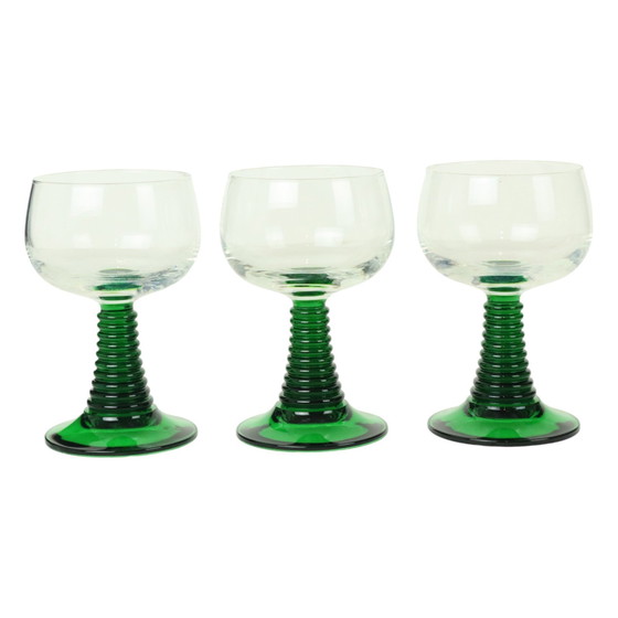 Image 1 of Vintage Luminarc Roemer Wine Glasses