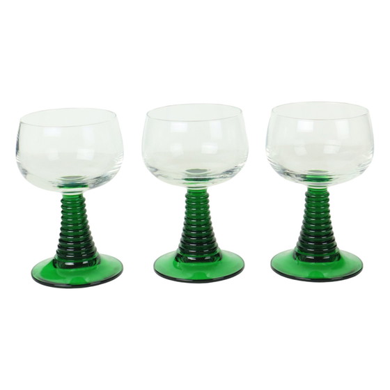 Image 1 of Vintage Luminarc Roemer Wine Glasses