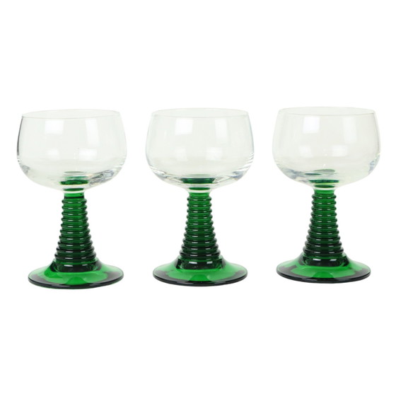 Image 1 of Vintage Luminarc Roemer Wine Glasses