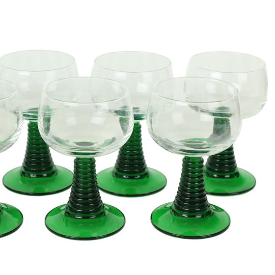 Image 1 of Vintage Luminarc Roemer Wine Glasses