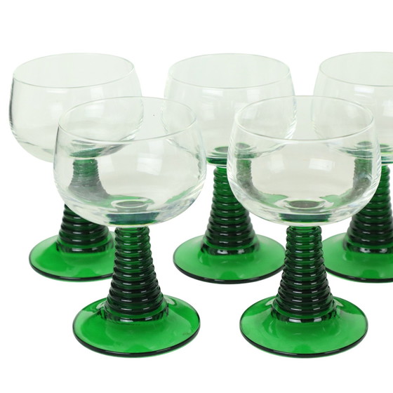 Image 1 of Vintage Luminarc Roemer Wine Glasses