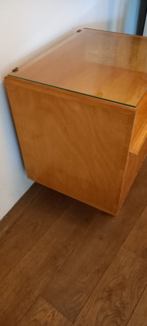 Image 1 of 2x Pastoe Nb01 And Nb02 Nightstands Cees Braakman Birch Series