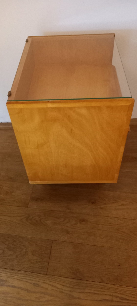 Image 1 of 2x Pastoe Nb01 And Nb02 Nightstands Cees Braakman Birch Series