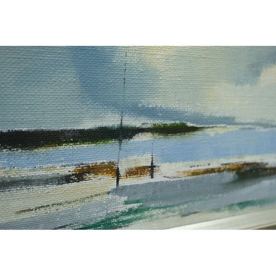 Image 1 of Vintage oil on canvas landscape by Axel Eriksson, 1960s