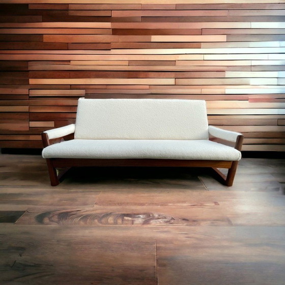 Image 1 of Mid century Guy Rogers afromosia sofa