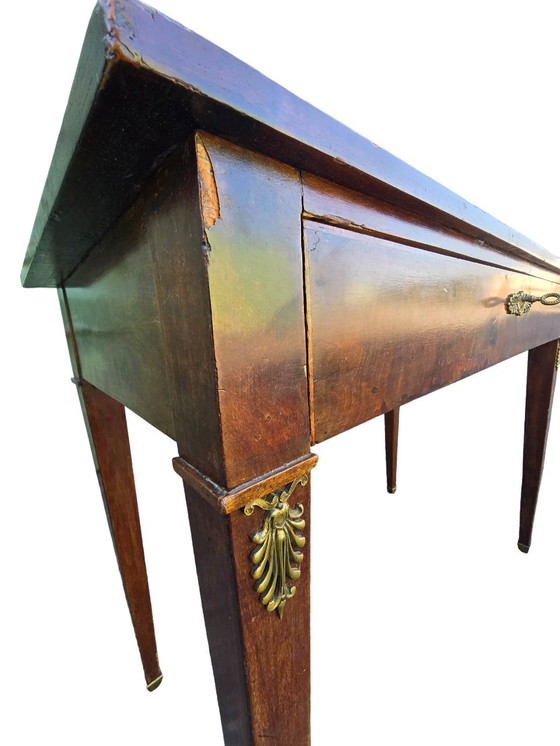 Image 1 of Xixth Century Mahogany Flat Desk