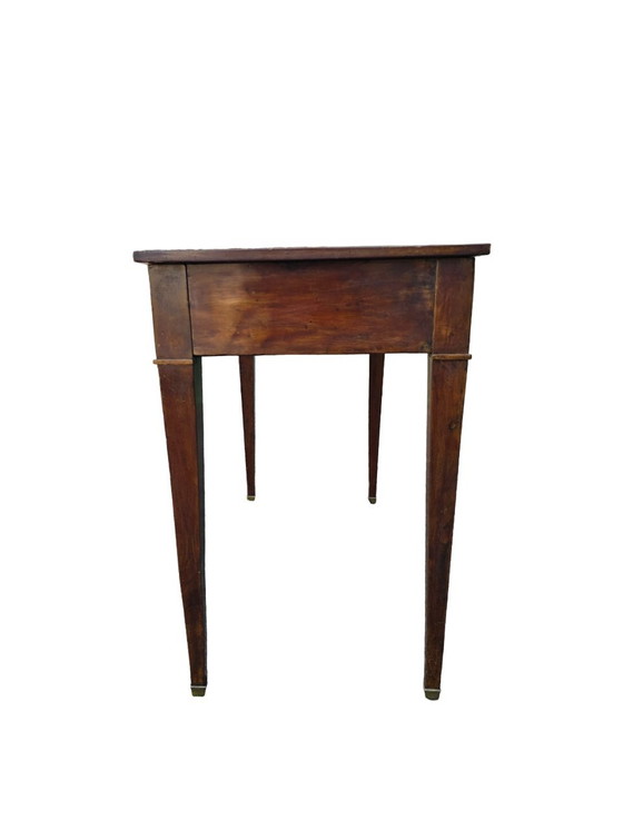 Image 1 of Xixth Century Mahogany Flat Desk