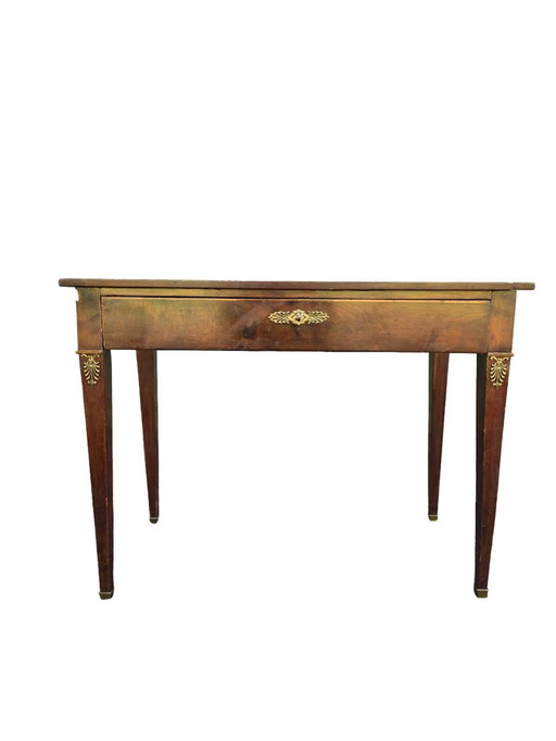 Xixth Century Mahogany Flat Desk