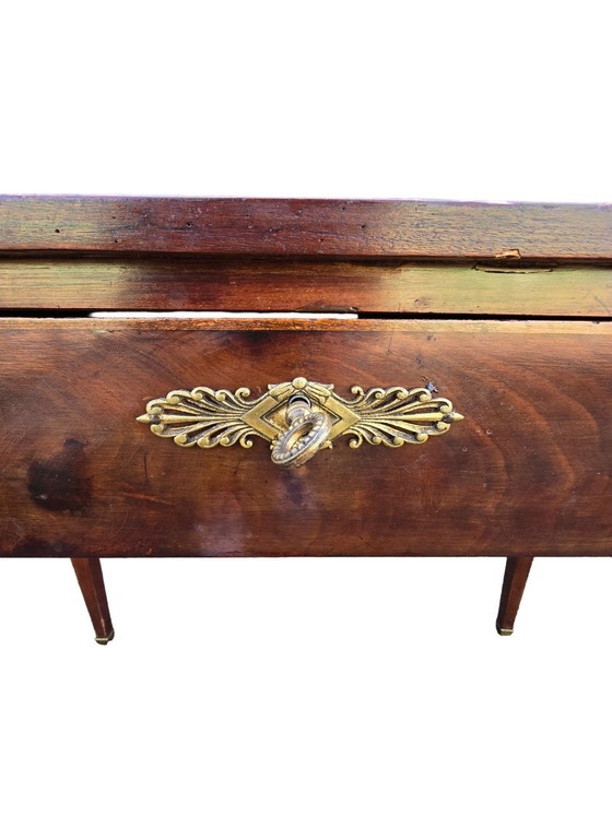 Image 1 of Xixth Century Mahogany Flat Desk