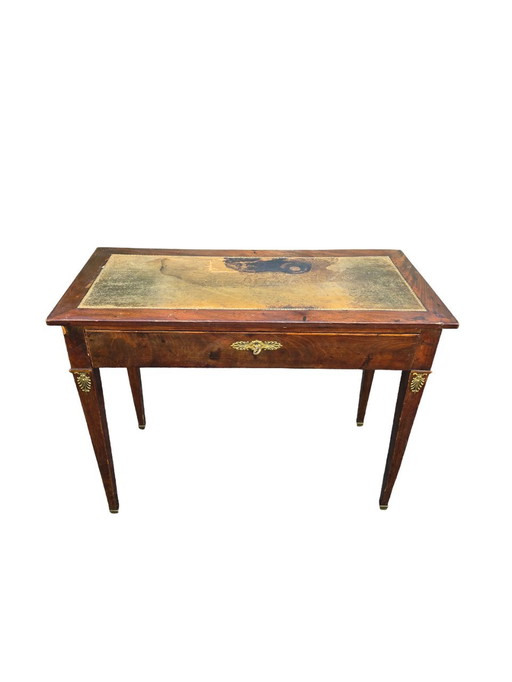 Xixth Century Mahogany Flat Desk