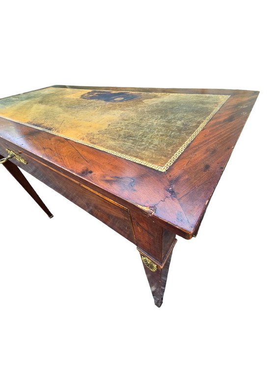 Image 1 of Xixth Century Mahogany Flat Desk