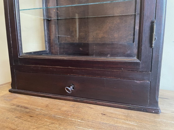 Image 1 of Hanging Display Case Collecting Cabinet French Antique