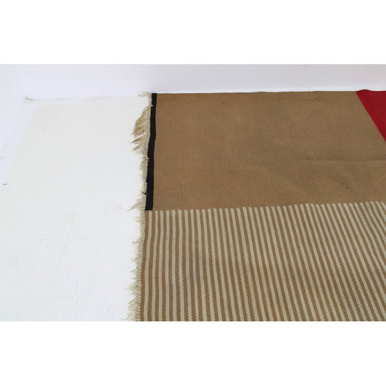 Image 1 of Vintage wool abstract rug, Czechoslovakia 1960s
