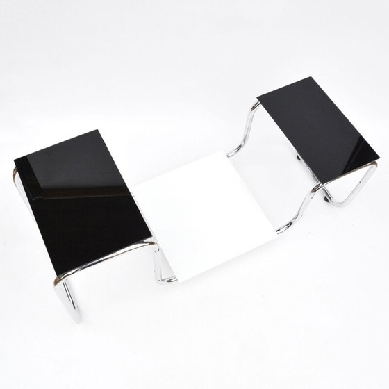 Image 1 of Pair of vintage flower stands with chrome steel frame by E. Guyot for Thonet, Czechoslovakia 1930