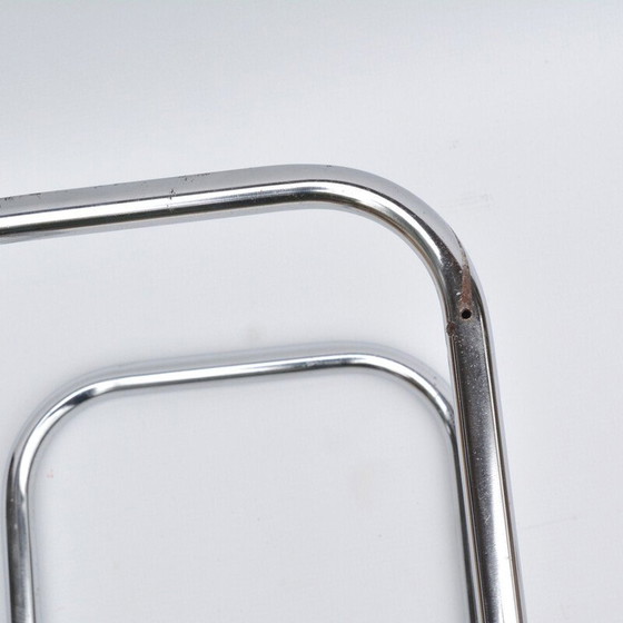 Image 1 of Pair of vintage flower stands with chrome steel frame by E. Guyot for Thonet, Czechoslovakia 1930