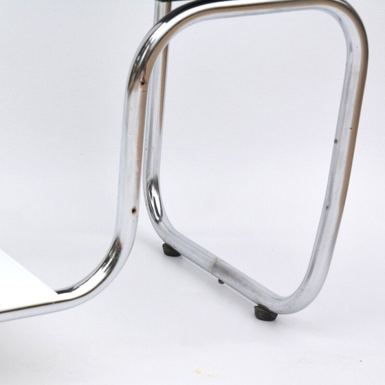 Image 1 of Pair of vintage flower stands with chrome steel frame by E. Guyot for Thonet, Czechoslovakia 1930