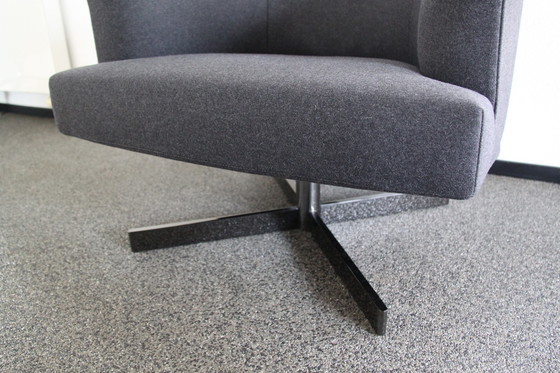 Image 1 of Minotti swivel chair Martin with Minotti stool Berman