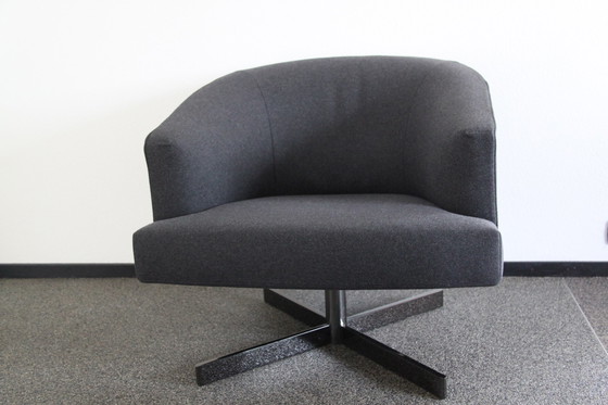 Image 1 of Minotti swivel chair Martin with Minotti stool Berman