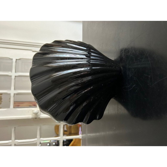 Image 1 of Vintage ceramic shell vase, 1980