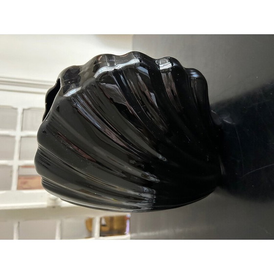 Image 1 of Vintage ceramic shell vase, 1980