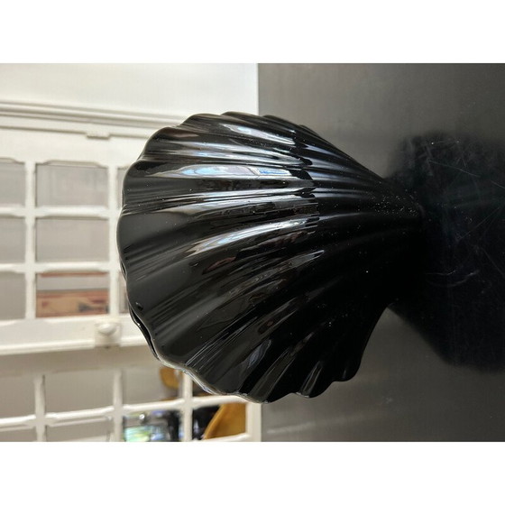 Image 1 of Vintage ceramic shell vase, 1980