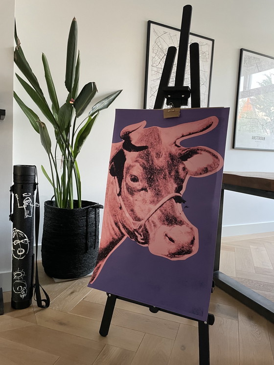 Image 1 of Andy Warhol after (1928-1987), Cow, 1976 (pink&purple), Copyright 2013 The Andy Warhol Foundation for Visual Arts, Inc. Printed 