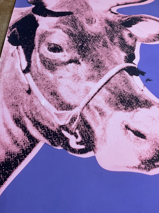 Image 1 of Andy Warhol after (1928-1987), Cow, 1976 (pink&purple), Copyright 2013 The Andy Warhol Foundation for Visual Arts, Inc. Printed 