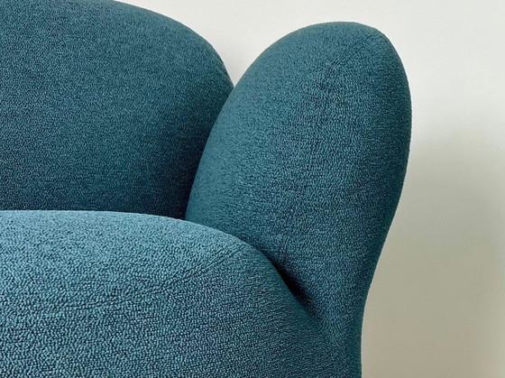 Image 1 of Van Der Berg, Bobo Armchairs With Petrol Upholstery