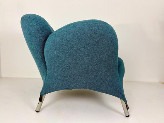 Image 1 of Van Der Berg, Bobo Armchairs With Petrol Upholstery