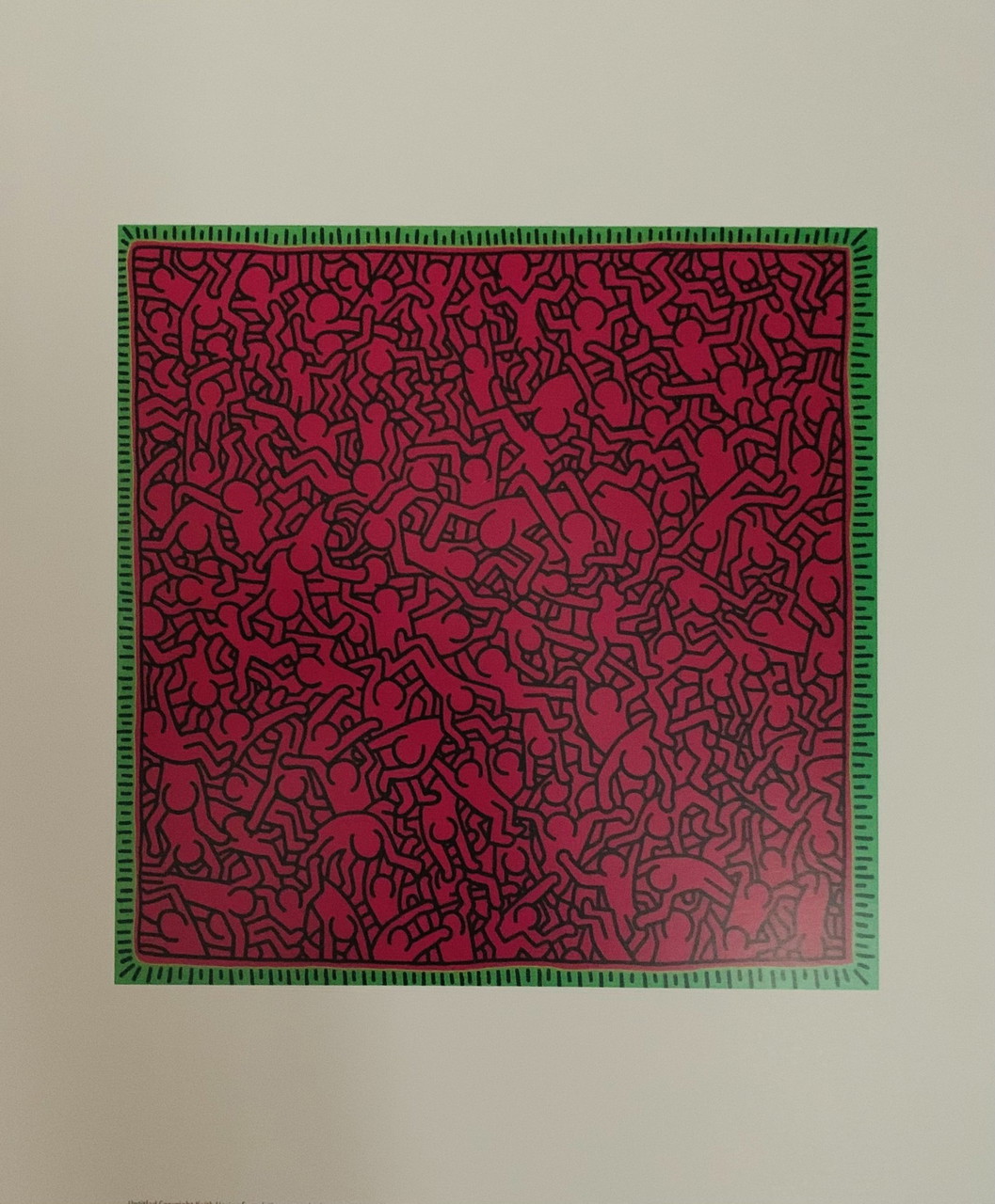 Keith Haring、No.63、希少画集画、新品額装付、状態良好 KEITH HARING RARE 1ST EDITION POSTERS CATALOGUE RAISONNE