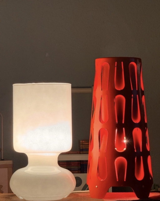 IKEA KAJUTA table lamp - red