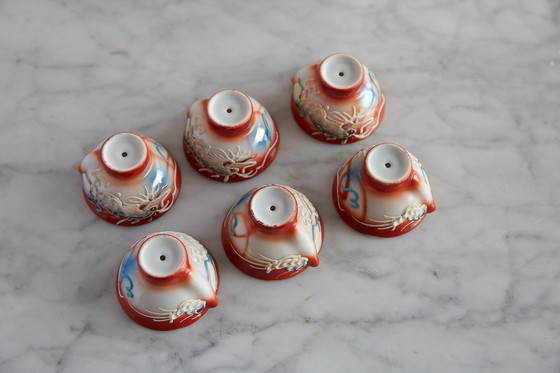 Image 1 of Hans-Painted Japanese Sake Set