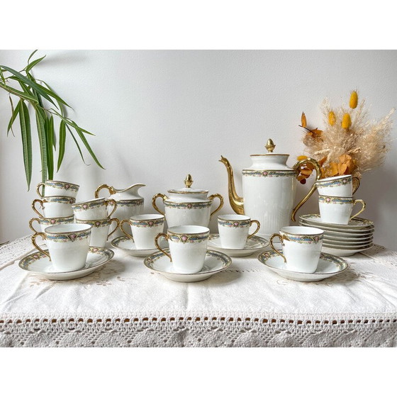 Image 1 of Vintage porcelain tea and coffee service for Chabrol et Poirier, France 1915