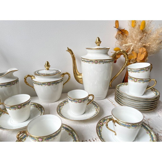 Image 1 of Vintage porcelain tea and coffee service for Chabrol et Poirier, France 1915