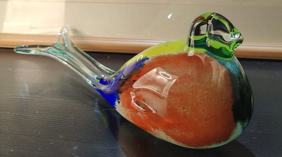 Image 1 of Hand Blown Glass Bird