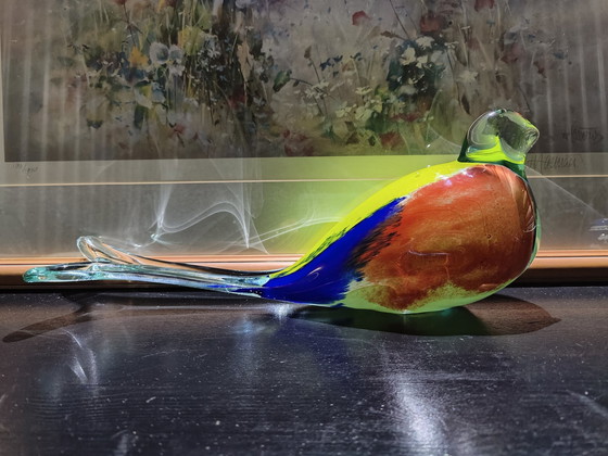 Image 1 of Hand Blown Glass Bird