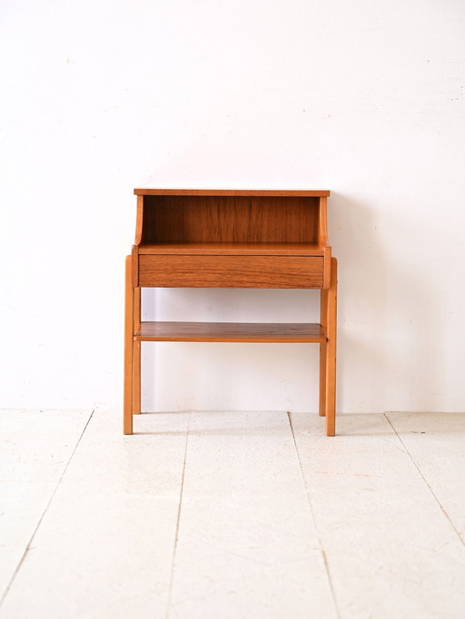 Vintage Teak Nightstand By Carlström & Co Möbelfabrik
