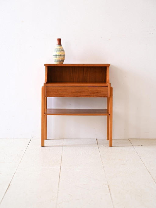 Vintage Teak Nightstand By Carlström & Co Möbelfabrik