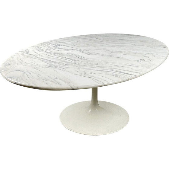 Image 1 of Vintage oval coffee table by Saarinen Knoll
