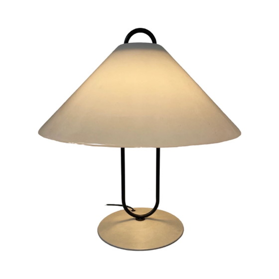 Image 1 of Pop Art / Space Age design - Mushroom lamp with white plexi shade and metal base